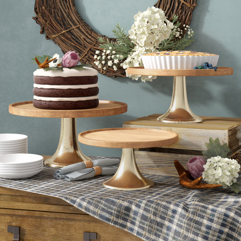 Loon Peak® Hartshorne 3 Piece Cake Stand Set & Reviews Wayfair